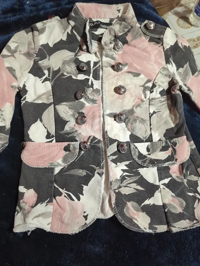 Veste officier fleurie - photo numéro 3