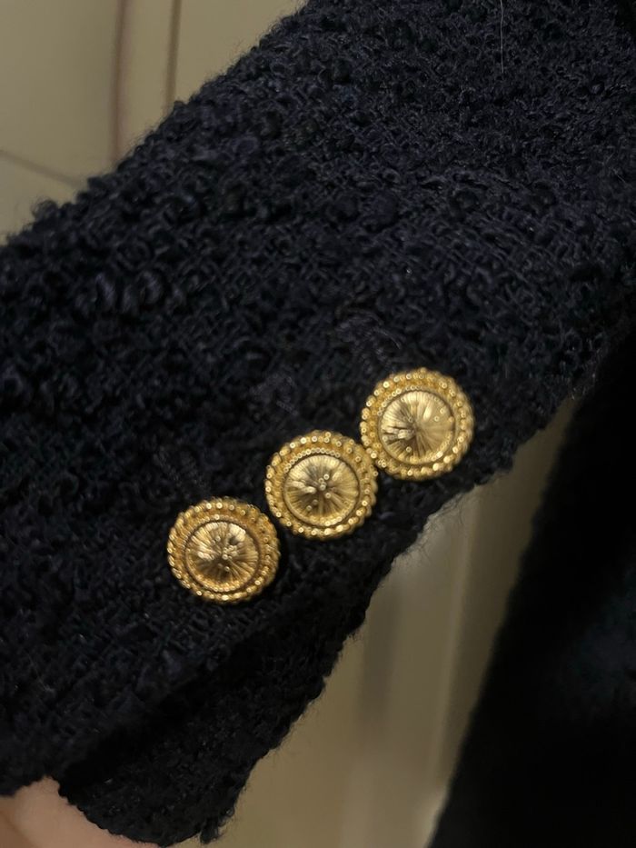 Blazer bleu marine Zara – Taille XS – Boutons dorés - photo numéro 3