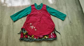 Robe à manches longues Catimini, 2 ans.