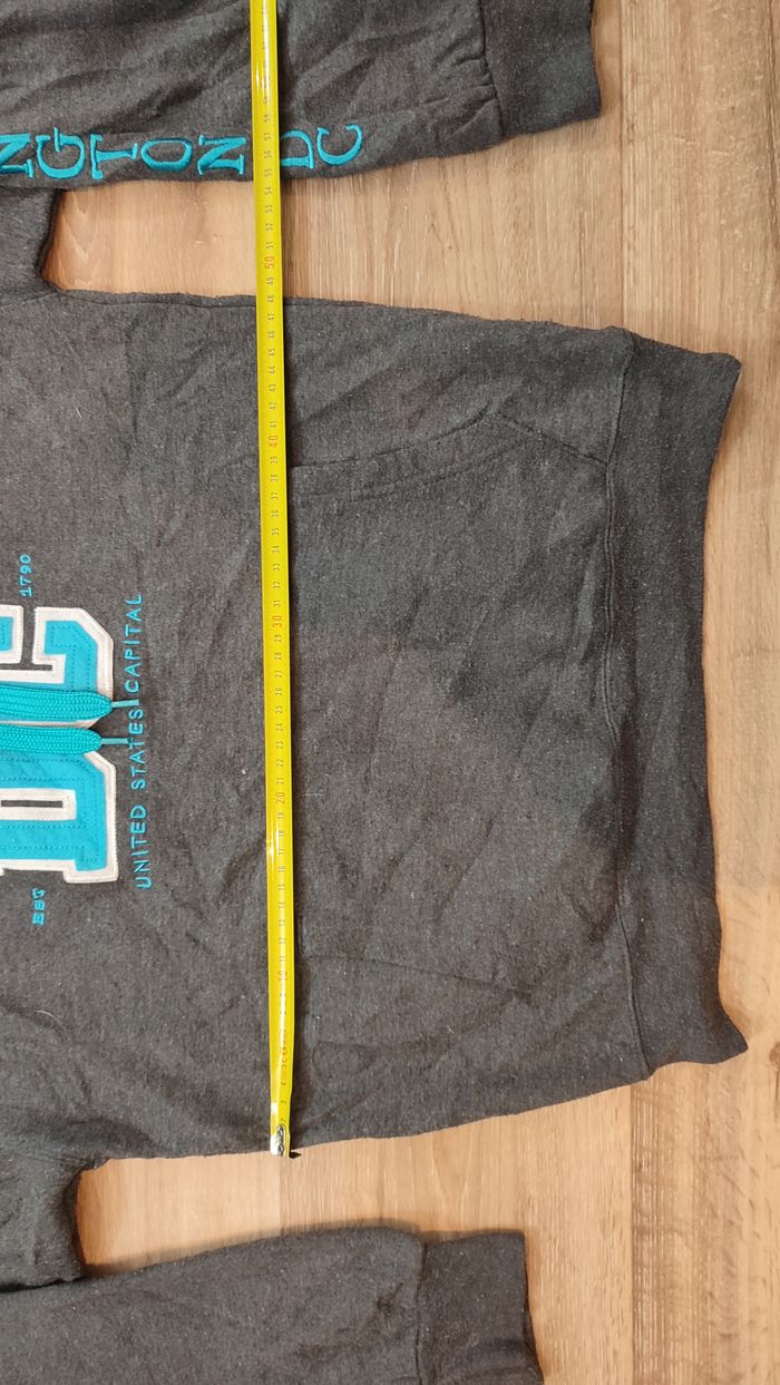 Vêtement Homme Sweatshirts Sweats Pull à capuche gris DC taille M #Retrostreet - photo numéro 5
