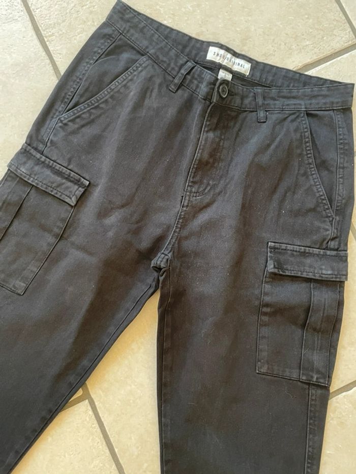 Pantalon noir à poches SMOG