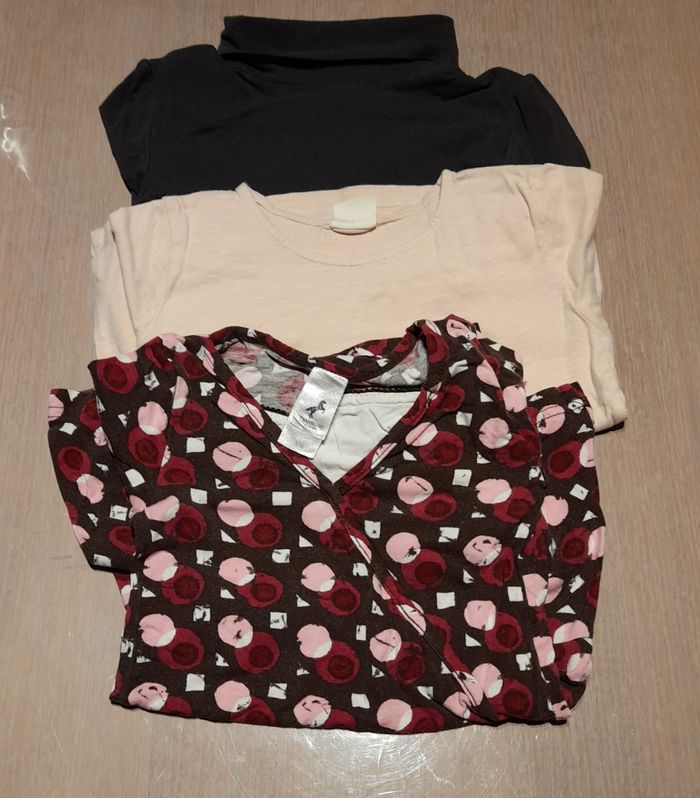 Lot de 3 t-shirts longues manches fille 116