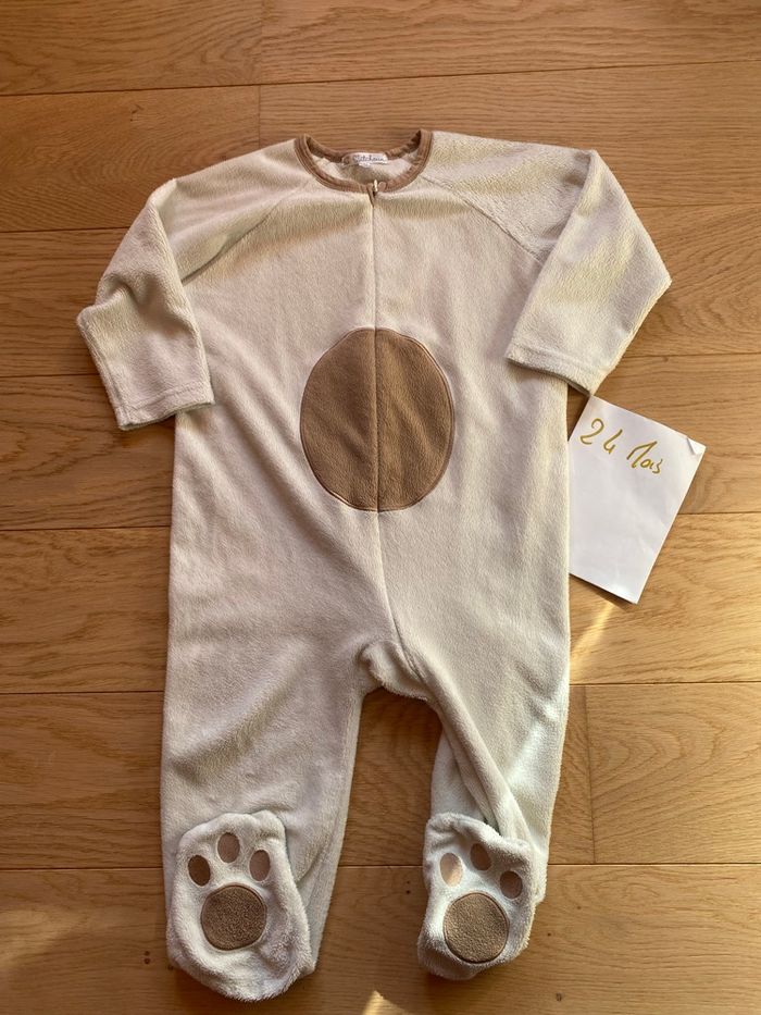 SurPyjama velours beige – Kitchoun – 24 mois
