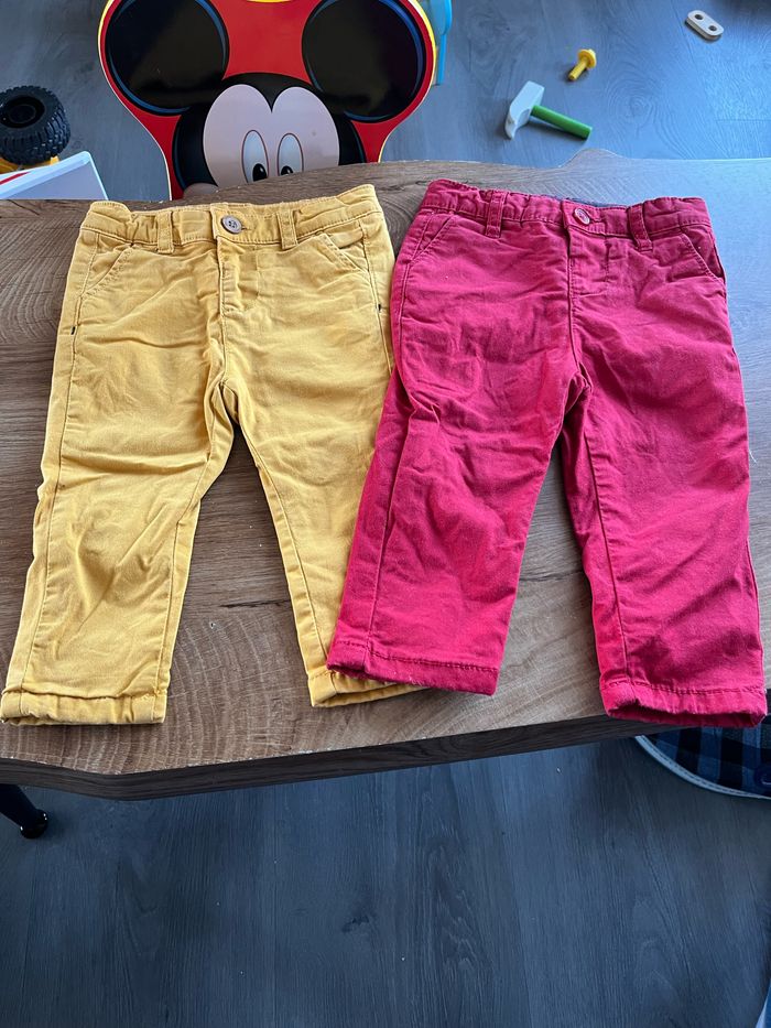 Lot 2 pantalons TAO 9 mois