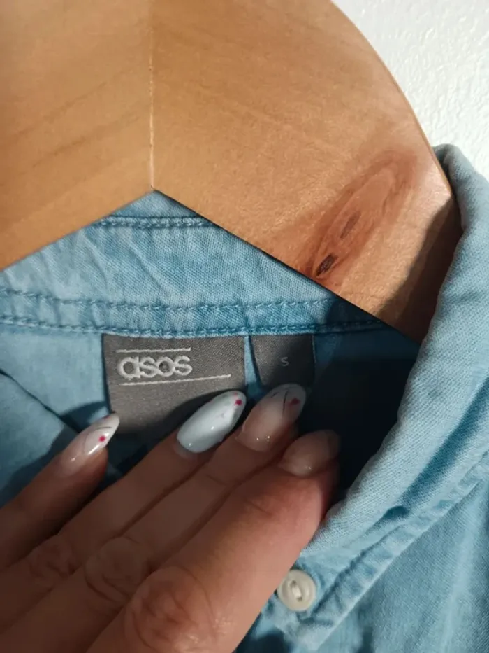 C11 chemise bleu Asos S - photo numéro 3