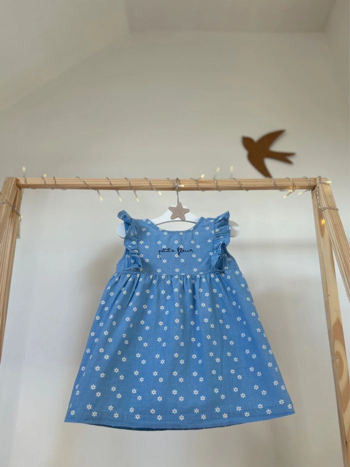 Robe fleurie pâquerettes taille 18 mois mes petits cailloux - photo numéro 2