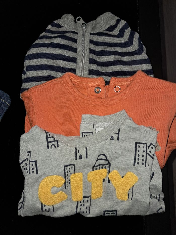Lot bébé 6 mois pyjamas pull turbulette jean - photo numéro 4