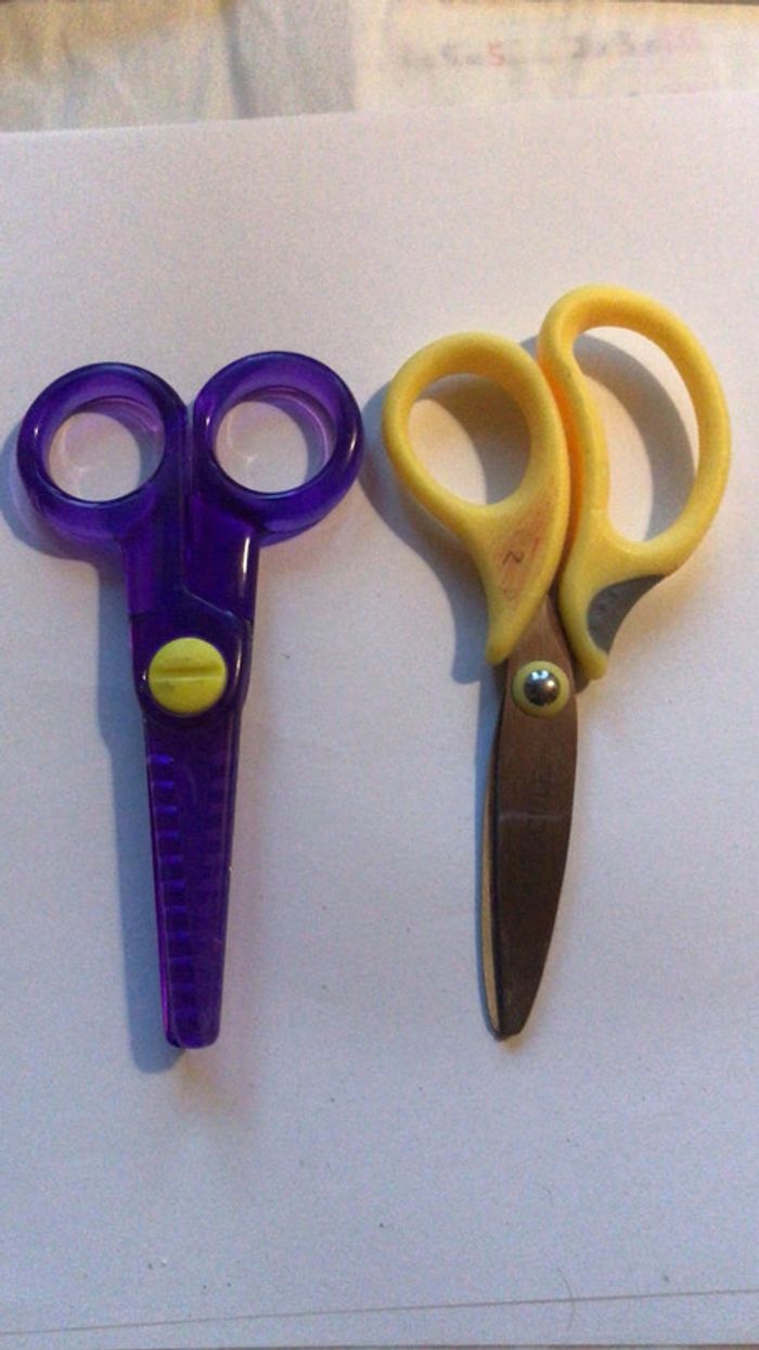 Lot de 2 ciseaux enfants
