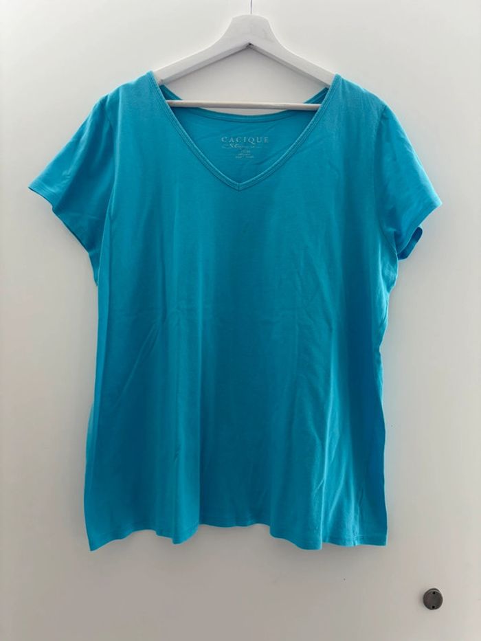 Tee shirt turquoise