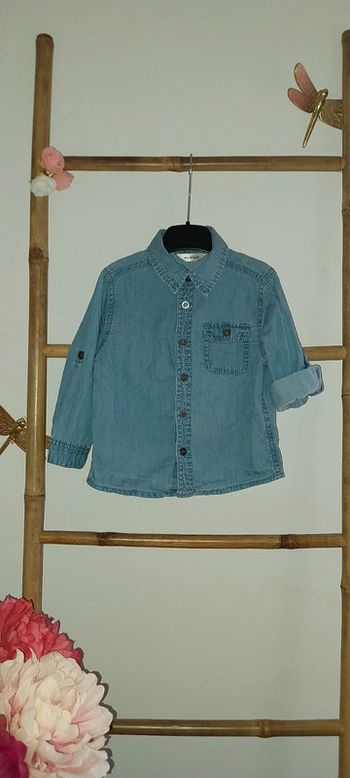 Chemise jean/ denim Bleu clair by Kidkanai excellent état