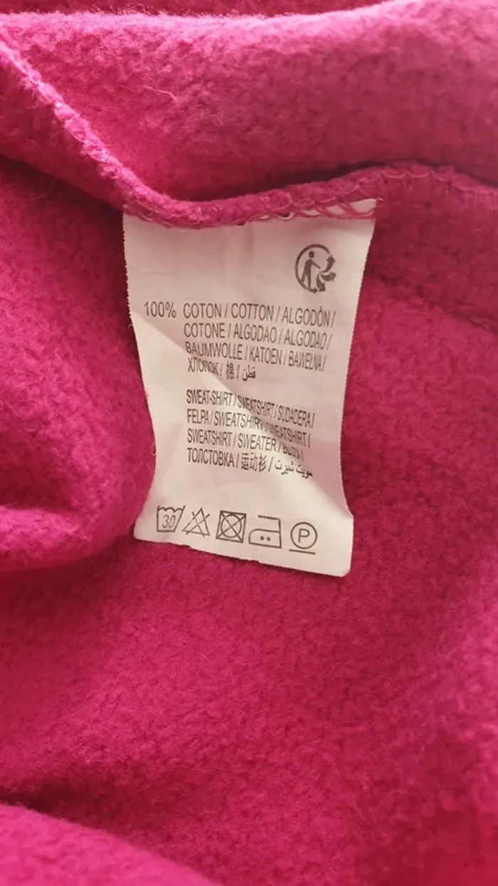 Sweat fuchsia licorne 10 ans - photo numéro 4