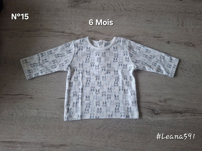 🌷N°15🌷Tee-shirt Longues Manches - 6 Mois🌷