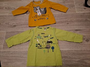 Lot de 2 t shirts ML 9M Orchestra  - TBE