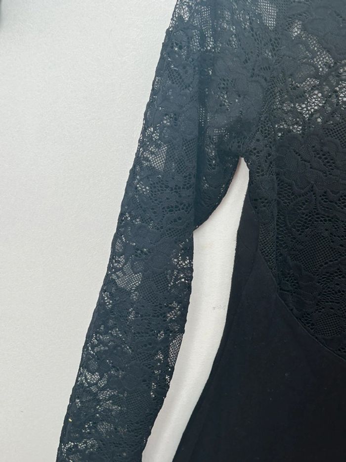 Robe légère en coton noir avec broderie - h&m taille s - photo numéro 3