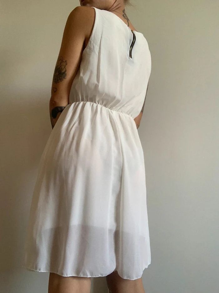 Robe de cérémonie blanc crème taille s 36 - photo numéro 2