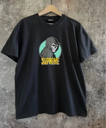T shirt noir homme Supreme taille M Reaper SS23 Camiseta negra hombre nero uomo Schwarzes Herren