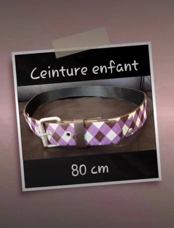 🛍 Jolie ceinture enfant jacquard (80 cm) 🛍