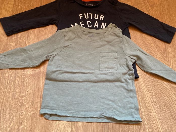 Lot t-shirt manches longues 12 mois - photo numéro 8
