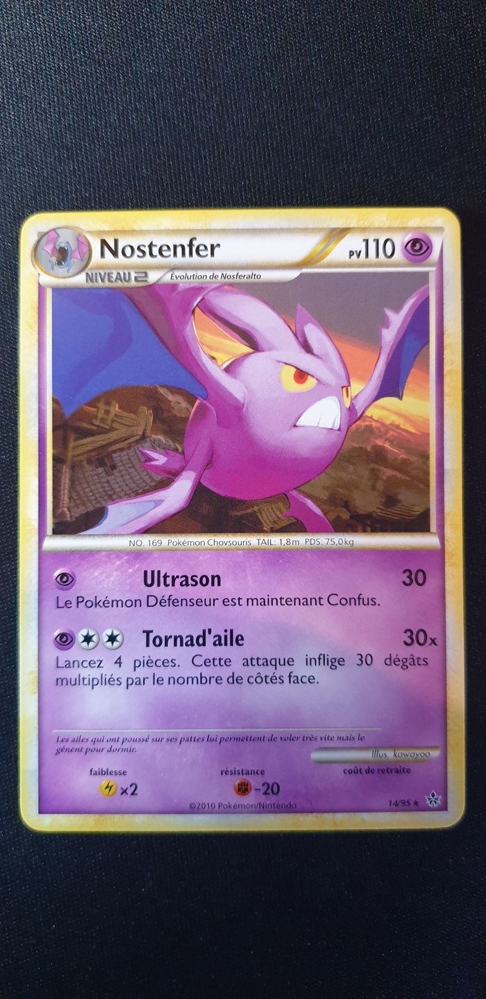 Carte pokémon Nostenfer 14/95 - photo numéro 1