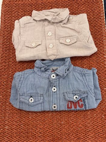 Lot chemise manches courtes 1 mois