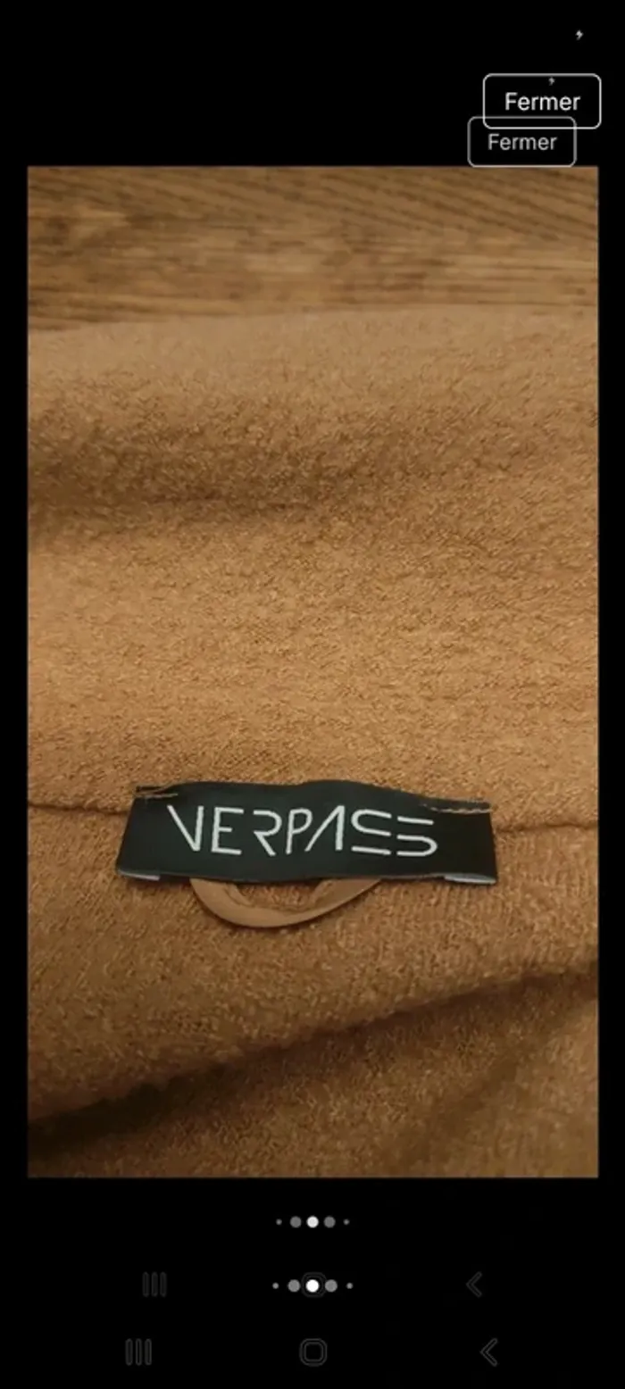 Pardessus Verpass fr/be 48  moutarde - photo numéro 5