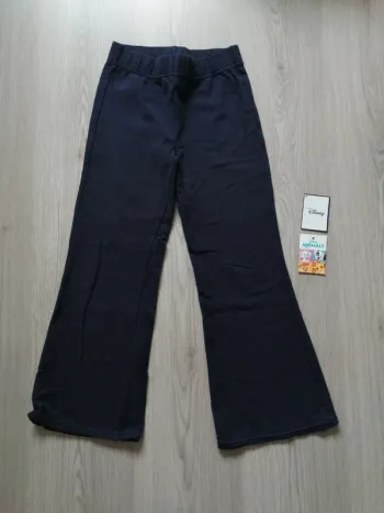 Pantalon pattes d'eph de sport bleu marine / domyos / (8ans)