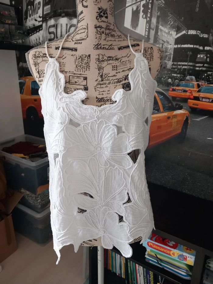 Top brodé h&m