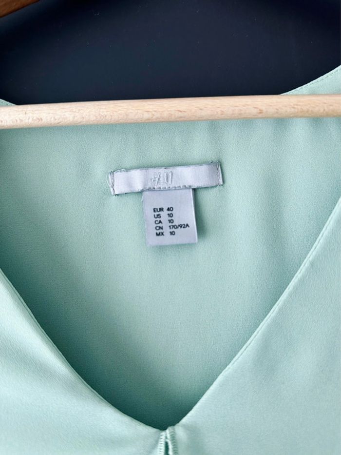 Débardeur vert menthe léger H&M Taille L - photo numéro 3