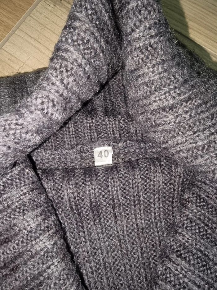 Pull chaud col roulé femme 40 - photo numéro 3