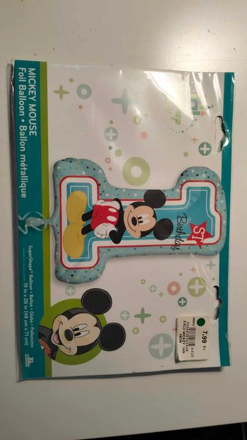 ballon mickey 1 an enfant fête mickey mouse gonflable