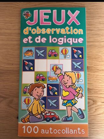 Livre jeux autocollants
