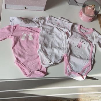 Lot de 2 bodies manches longues 1 mois
