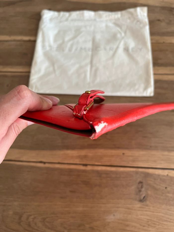 Pochette en cuir rouge Stella McCarteney - photo numéro 3