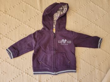 Gilet zippé bébé garçon 6 mois Disney baby excellent état