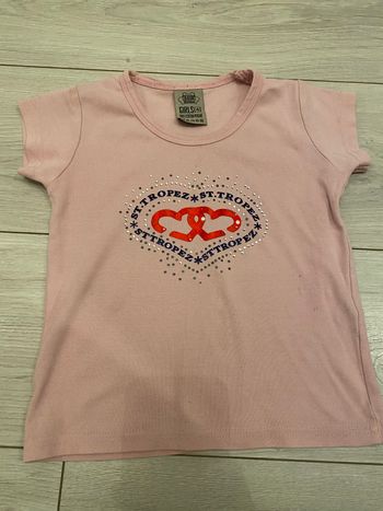 T shirt rose St tropez