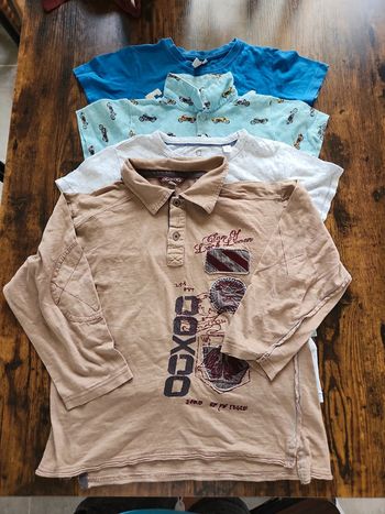 Lot de 2 Tee-shirt + un polo + un polo manche longue garçon