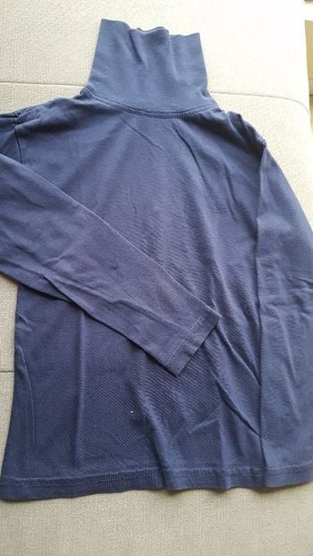 Sous-pull bleu marine fille 6 ans