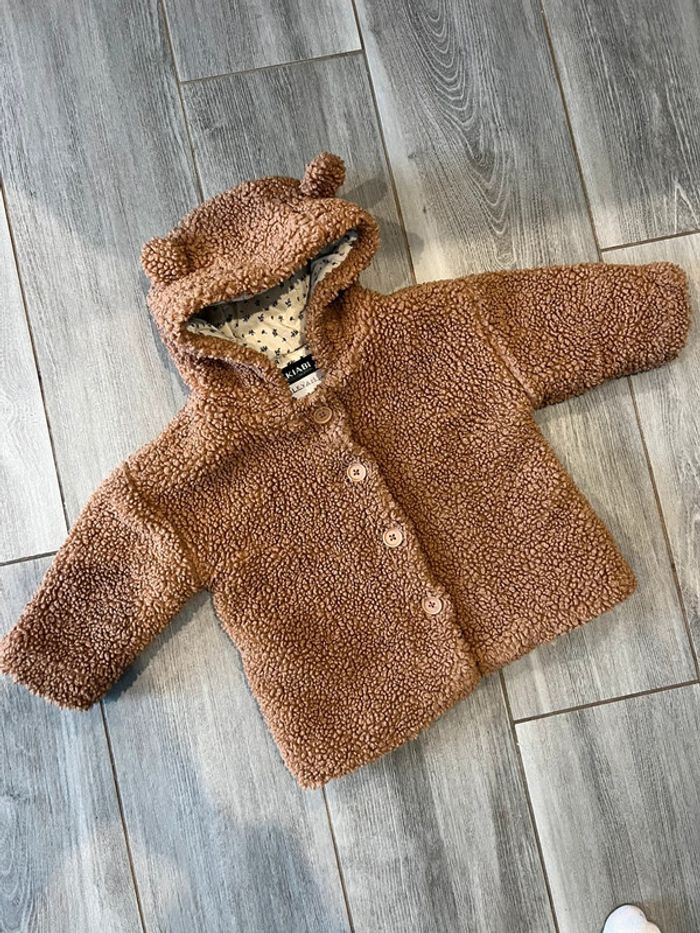 Manteau camel fille 24 mois Kiabi