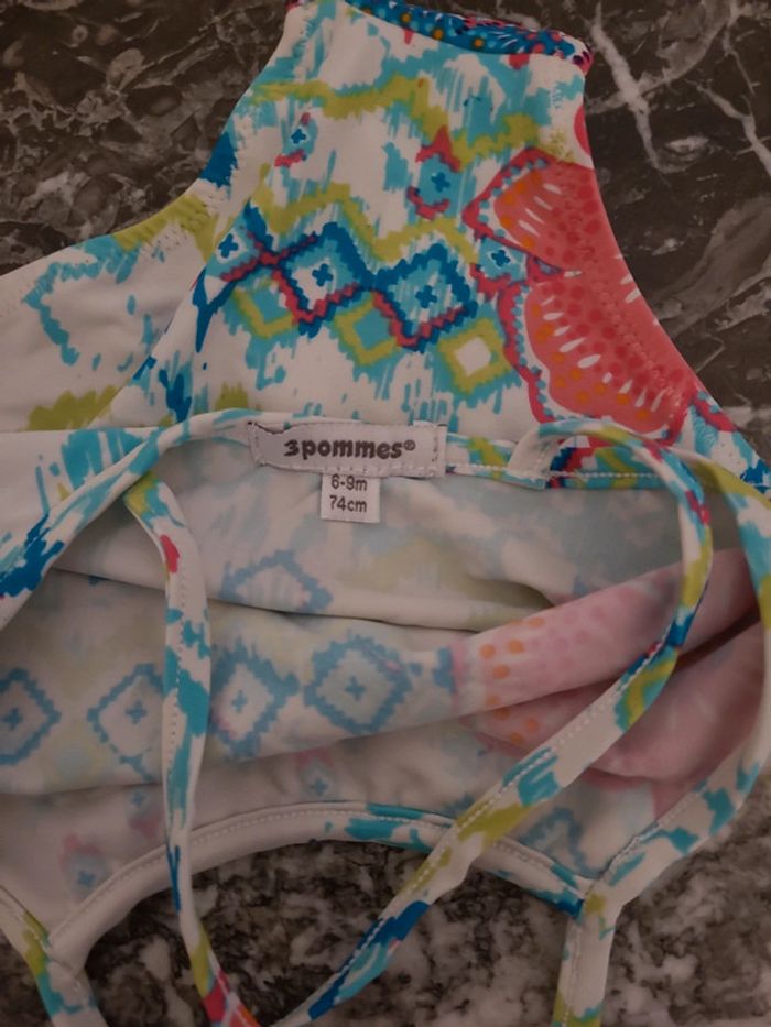Maillot de bain 3 pommes t. 6-9 mois - photo numéro 4