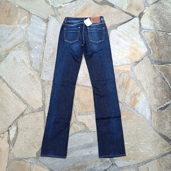Jeans taille basse coupe droite School Rag Neuf taille 34 FR Bleu Indigo - photo numéro 1