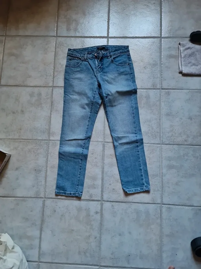 Jean pantacourt mi-mollet