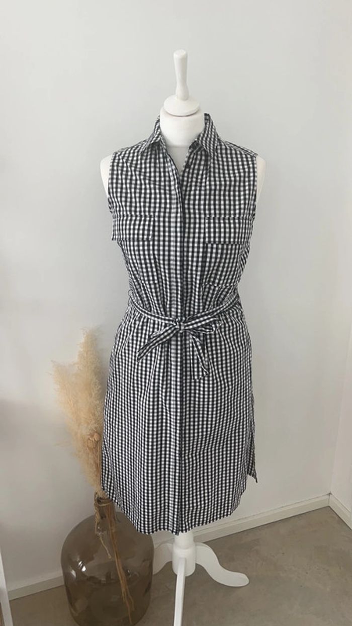 Robe chemise vichy Promod S comme neuve