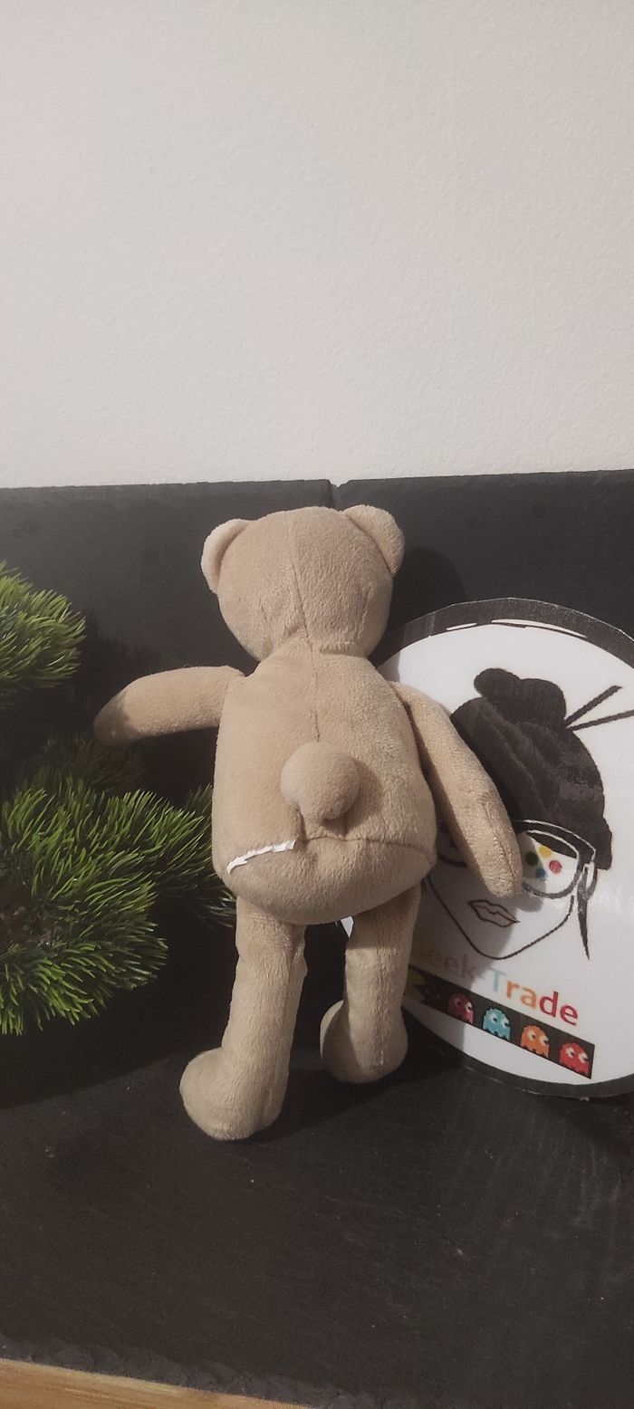 Doudou peluche ours marron beige pantin ikea - photo numéro 2