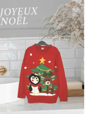 Pull  de  Noël enfant (Taille 110-116)  Parfait  pour  les  fêtes