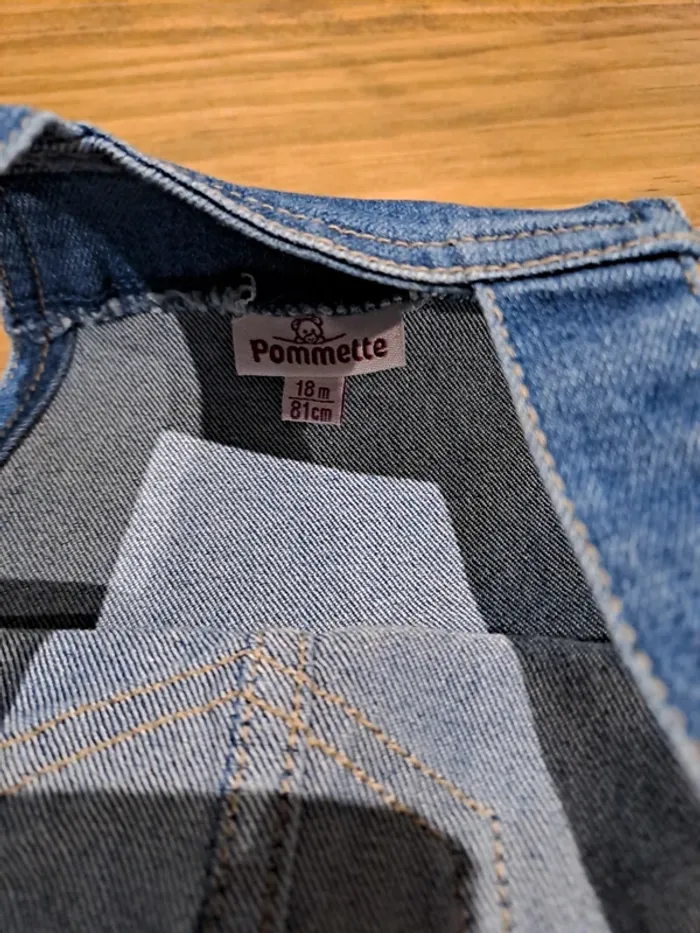 Robe jean 18mois pommette - photo numéro 2