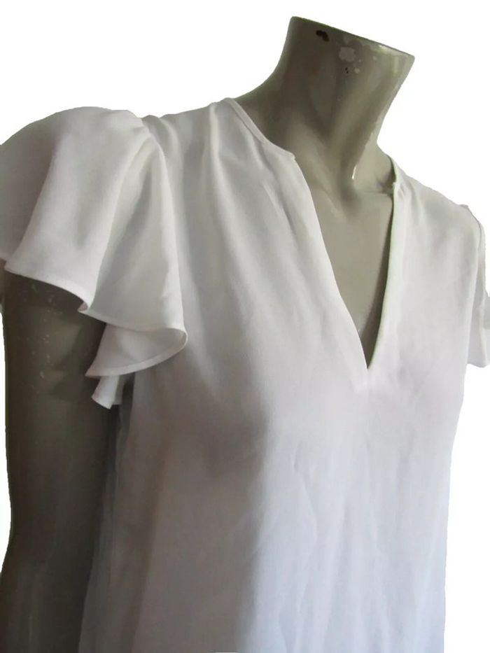 top tunique fluide marque mango taille indiquée S = 36/38 - photo numéro 2