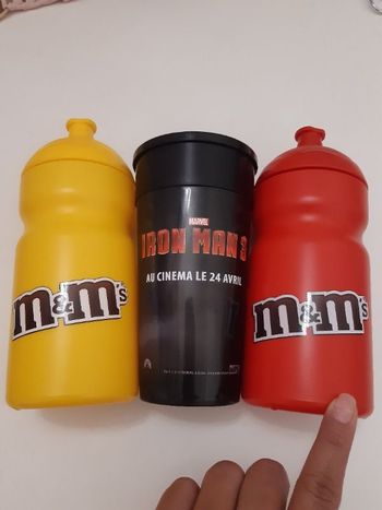 Lot de gourde enfants M&M's