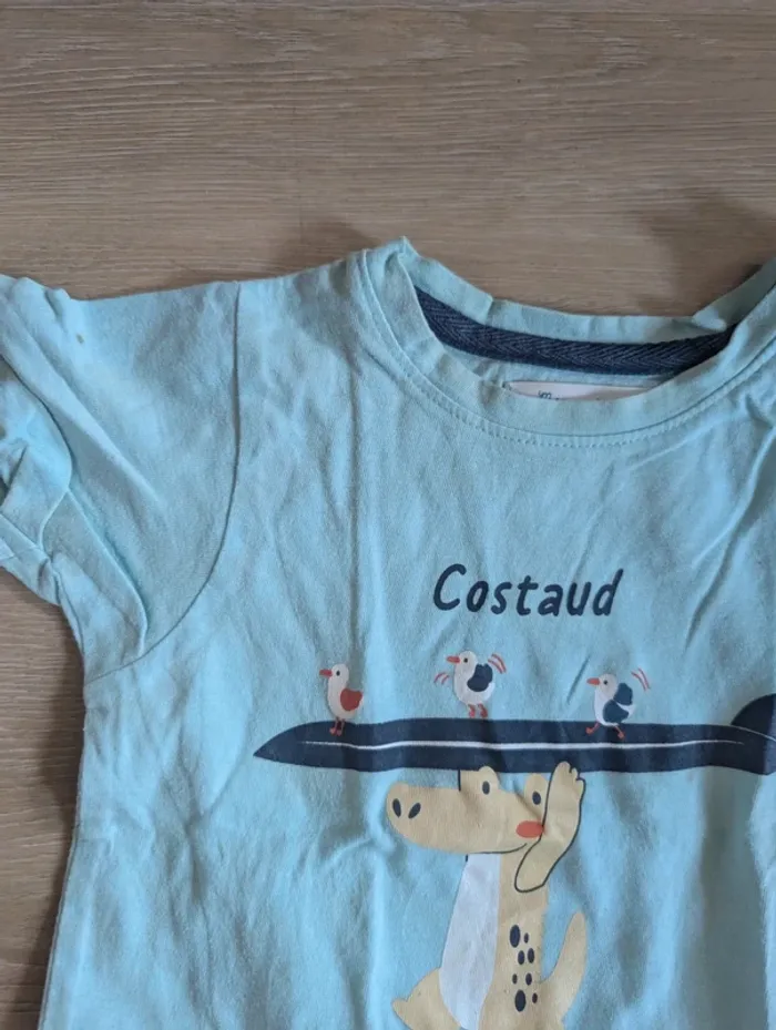 Ensemble short et t-shirt Mes petits cailloux 23 mois - photo numéro 4