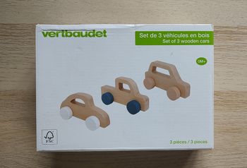 Set de 3 véhicules en bois