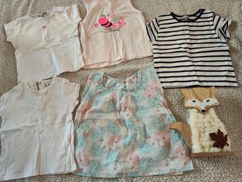 Lot de 5 tee shirts 12 mois